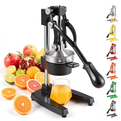 Cast iron manual citrus juicer - iron,