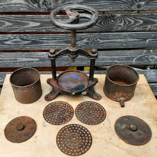 Vintage french fruit press - french,