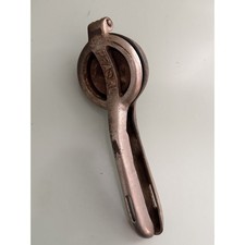 Vtg Pearl Cast Iron Wood Lemon